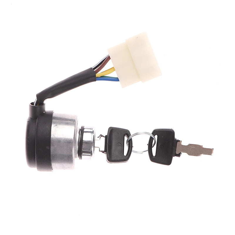 6-Wire Ignition Key Lock Switch for 188F Gas Generator 2.5–6.5KW Generator Ignition Switch PLUSH