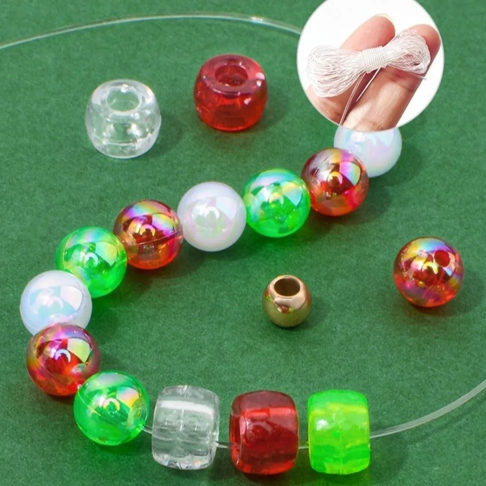 Christmas Beading DIY Kit – Snowflake Bracelet & Necklace Set Kids Jewelry Craft Kit PLUSH