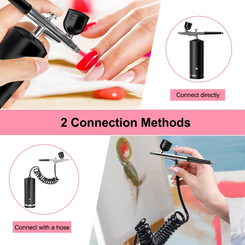 Portable Airbrush Kit with Compressor – Mini Spray Gun Airbrush Spray Kit PLUSH