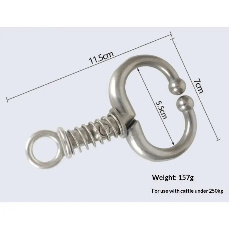Stainless Steel Spring Cattle Nose Pliers – Cow Traction Tool Cattle Handling Tool PLUSH A3