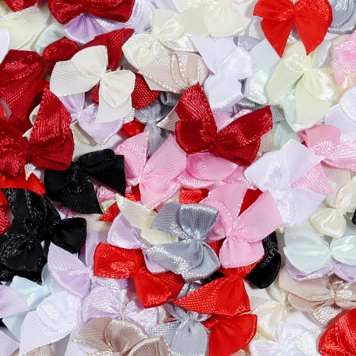 100pcs Mini Swallowtail Bowknots – DIY Jewelry & Hair Accessories DIY Craft Bows PLUSH