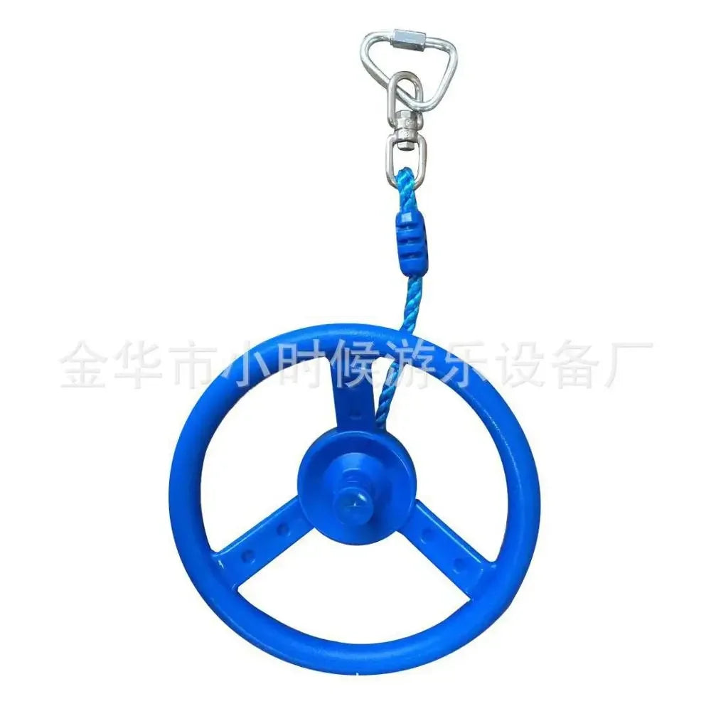 Kids Gym Rings Swing Set – Indoor & Outdoor Playground Kids Gym Swing Set PLUSH blue