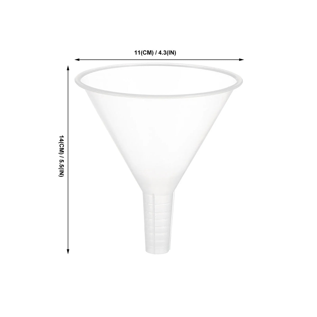 5pcs Clear Plastic Mini Funnels – Narrow Neck Liquid Transfer Plastic Mini Funnels PLUSH