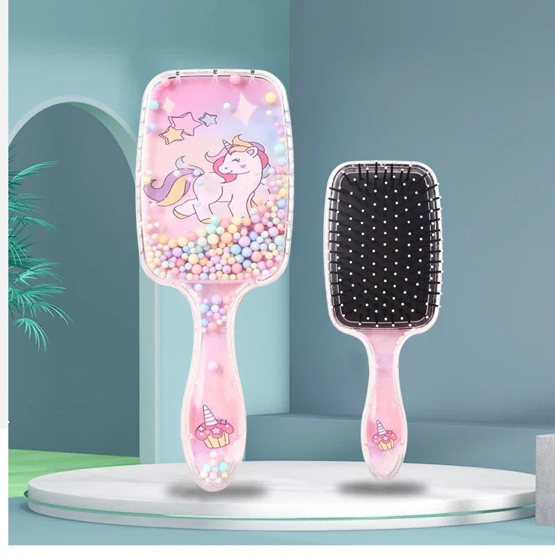 Kawaii Cartoon Animal Air Cushion Hair Comb for Kids Girls Kids Hair Comb PLUSH