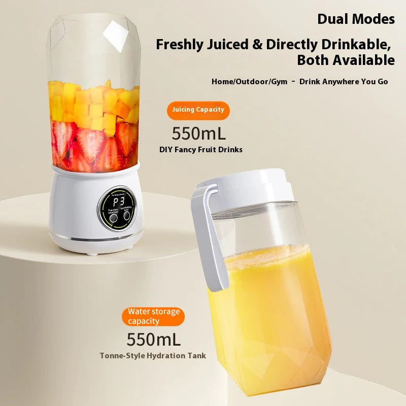 USB Rechargeable Portable Electric Blender Juice Cup 500ml Portable Blender Cup PLUSH
