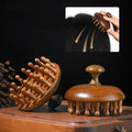 Sandalwood Scalp Massage Comb – Wooden Guasha Body Tool Scalp Massage Comb PLUSH Brown Comb