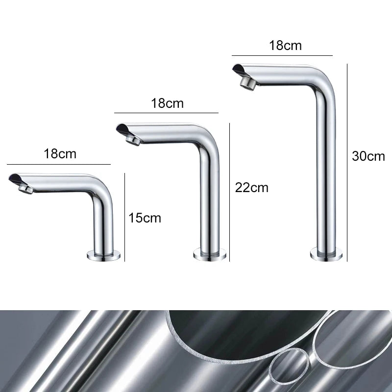 Sensor Basin Faucet Chrome Deck Mounted – ELS8870 Auto Tap Sensor Basin Faucet PLUSH