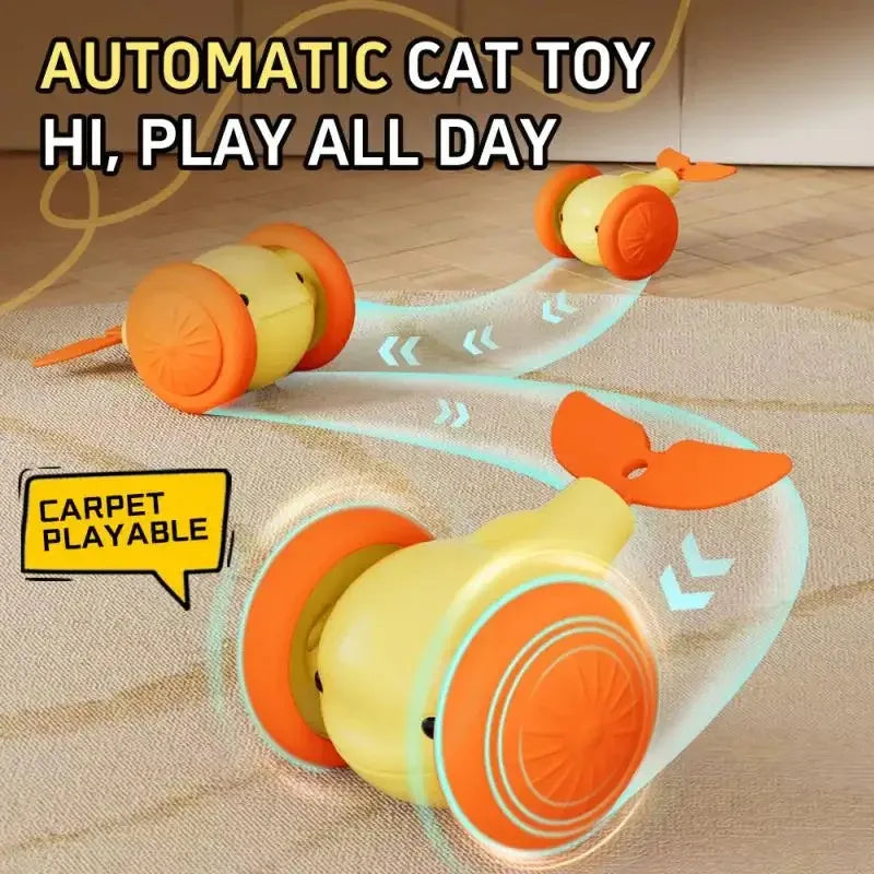 Interactive Smart Cat Toy – Auto Obstacle-Avoiding Mouse Car Interactive Cat Toy PLUSH