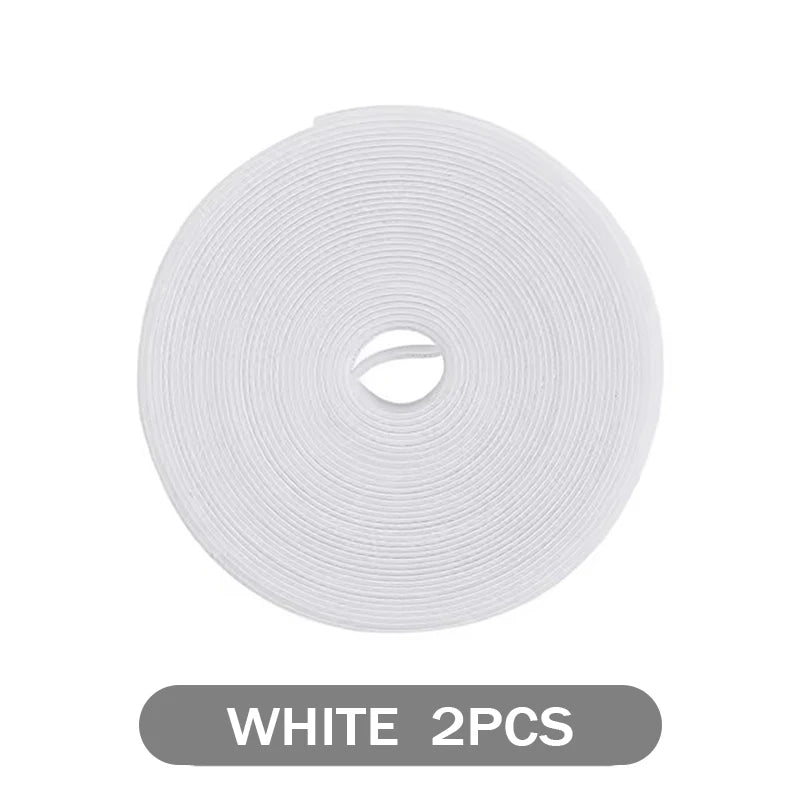 Reusable Nylon Cable Ties – Desktop Wire Management Straps Cable Management Ties PLUSH White 2PCS 10x3000mm