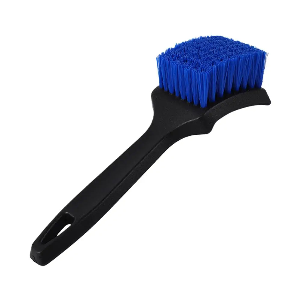 Car Wheel & Tire Cleaning Brush – Dense Bristles, Short Handle Wheel Cleaning Brush PLUSH C