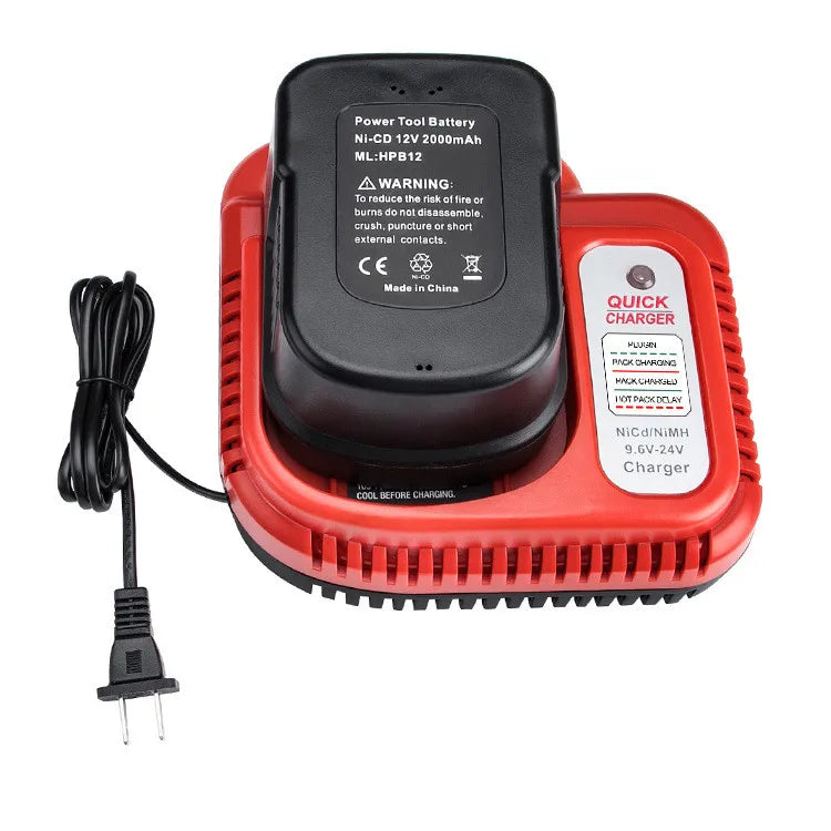 Fast Charger for Black & Decker Ni-CD Ni-MH 9.6V–18V Battery Power Tool Charger PLUSH