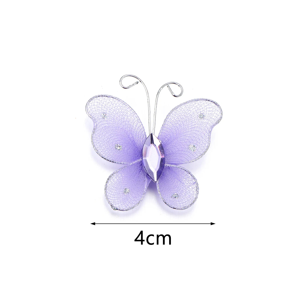 10pcs Organza Butterfly Appliques – DIY Jewelry & Craft Patches Fabric Applique Patches PLUSH
