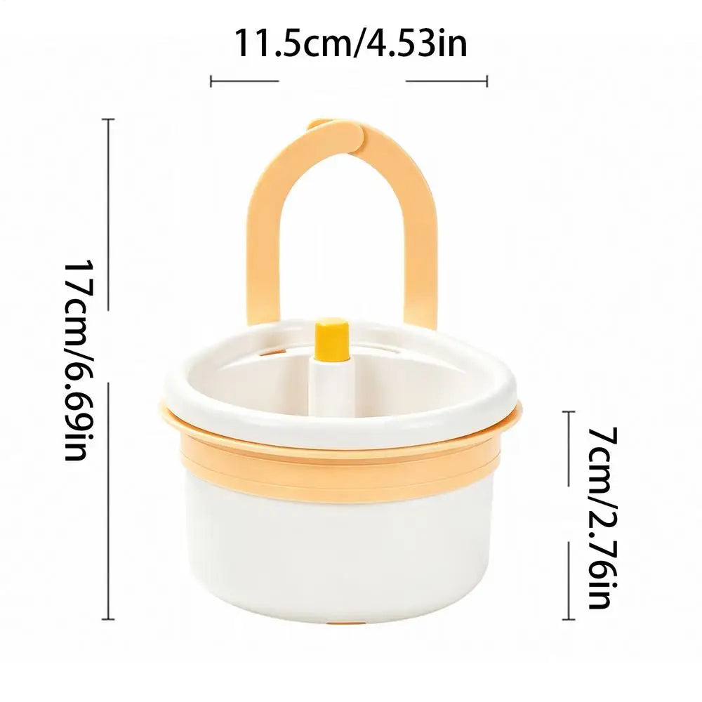 Sink Food Catcher Drain Basket – Hanging Filter & Rack Sink Drain Strainer PLUSH White
