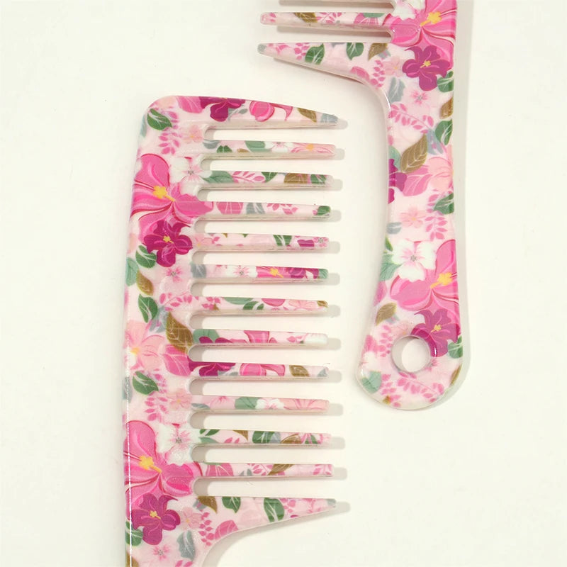 Pink Wide-Tooth Hair Comb – Easy Detangling, All Hair Types Wide-Tooth Hair Comb PLUSH