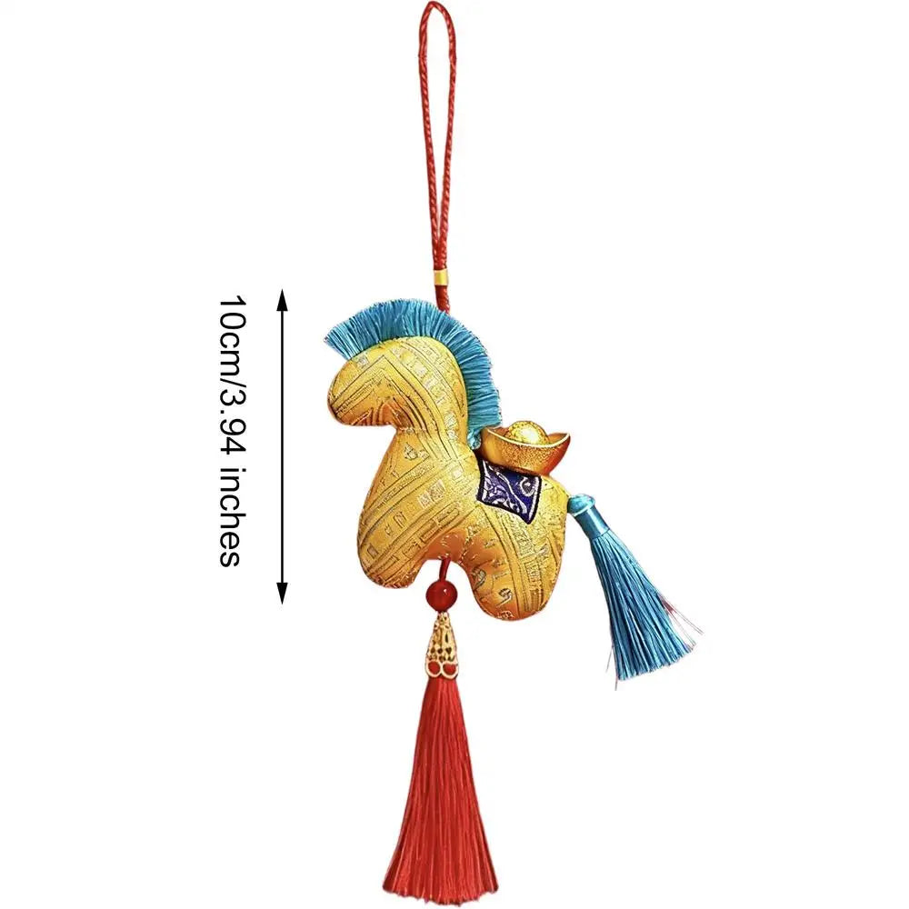 Year of the Horse Plush Pendant | Chinese New Year 2026 Charm Plush Keychain Charm PLUSH Yellow 1PC