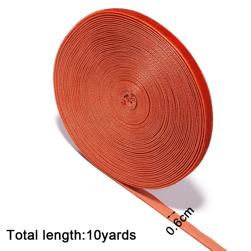 Orange Velvet Ribbon 6–38mm | DIY Gift Wrapping & Wedding Velvet Craft Ribbon PLUSH 6mm x 10yards mm