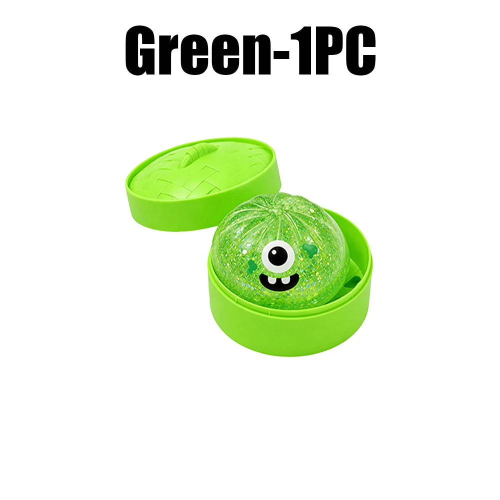 Halloween Squishy Bun Toy – Slow Rebound Spooky Gift Squishy Novelty Toy PLUSH Green