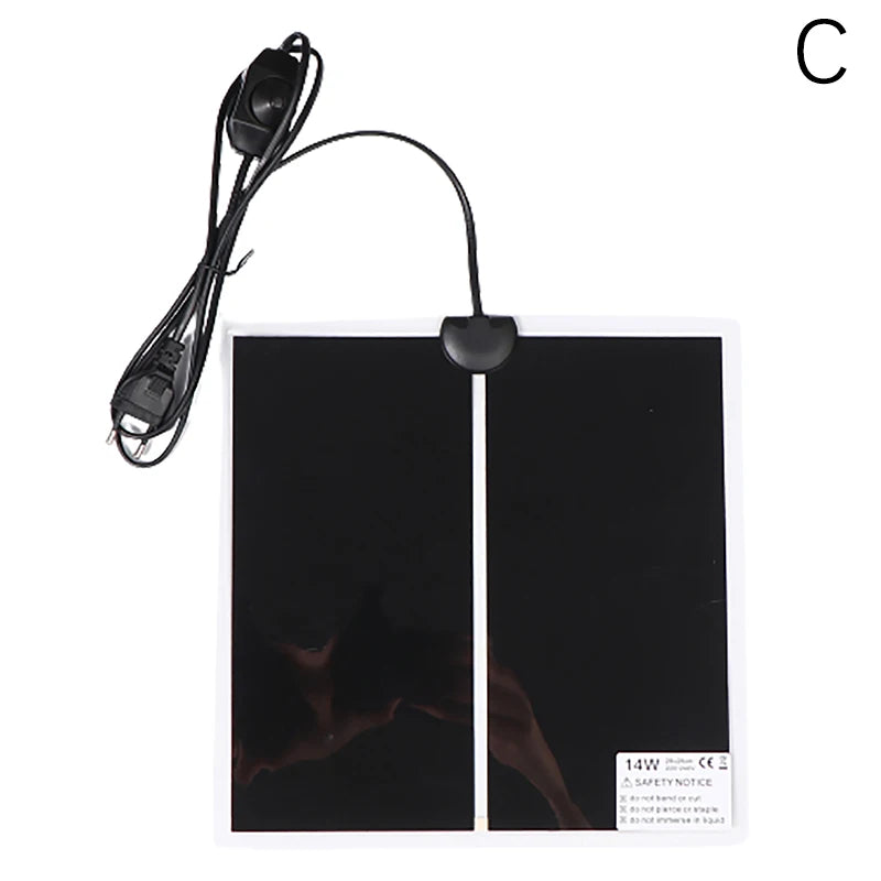 Reptile Terrarium Heat Mat 5–45W Adjustable Temperature Control Reptile Heating Mat PLUSH EU-14W