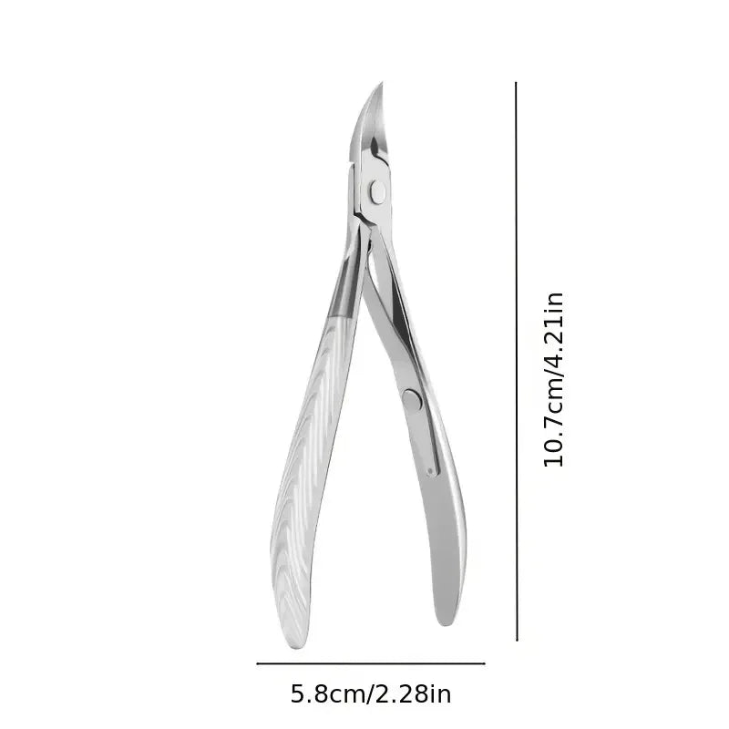 Ouriner Stainless Steel Toenail Clipper – Slanted Extended Tip Nail Clipper PLUSH