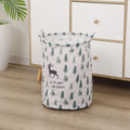 Foldable Cotton Laundry Hamper Basket – Clothes & Toy Organizer Laundry Hamper Basket PLUSH Elk 40X50cm