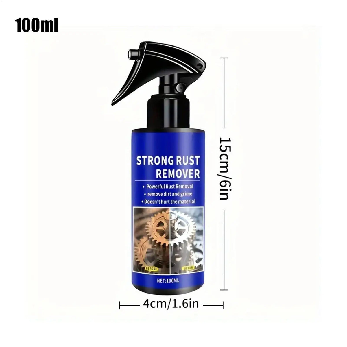 Anti-Rust Spray 100ml – Multi-Purpose Metal Rust Remover Rust Remover Spray PLUSH
