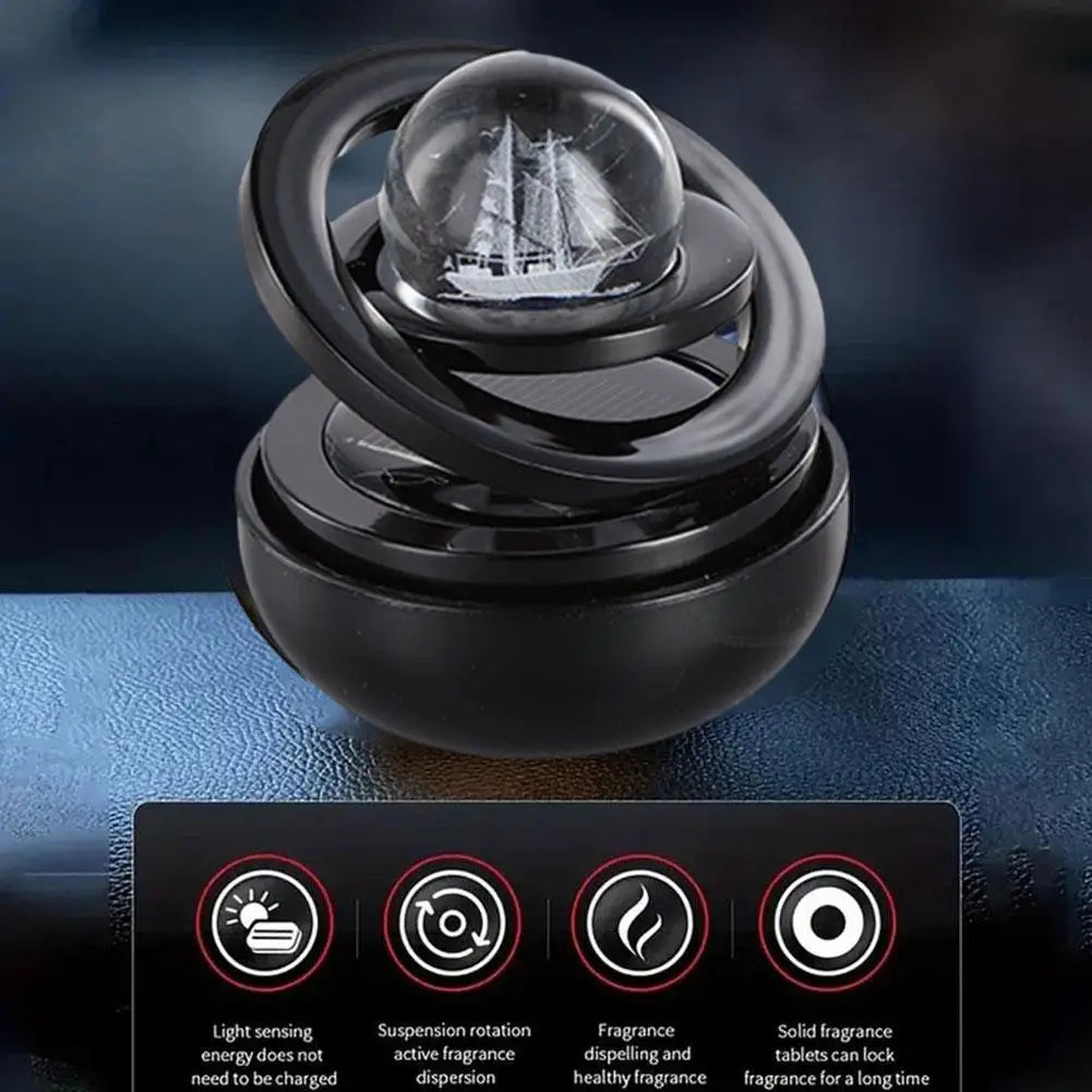 Solar Rotating Planet Car Air Freshener & Aroma Diffuser Car Air Freshener PLUSH