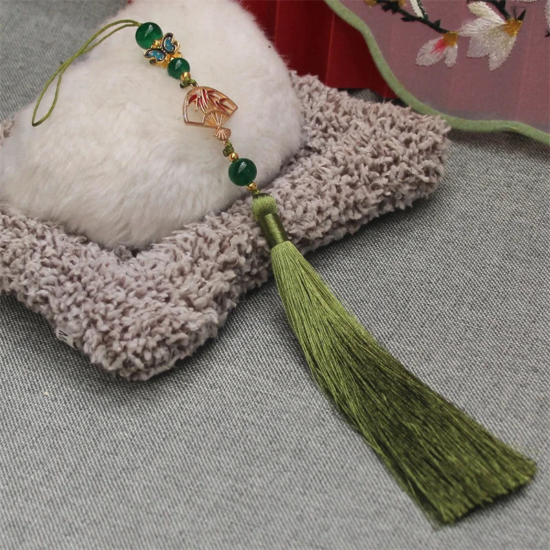 Hanfu Tassel Decoration – Antique Fan Cheongsam Trim | 30cm