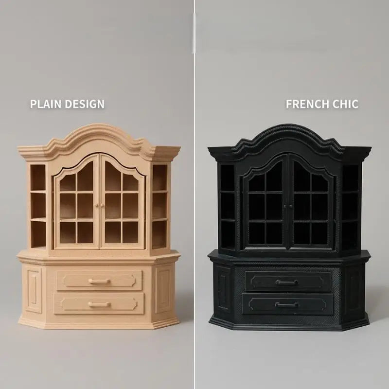 Miniature Plastic Bookcase 1:12 Scale Dollhouse Furniture Dollhouse Furniture PLUSH