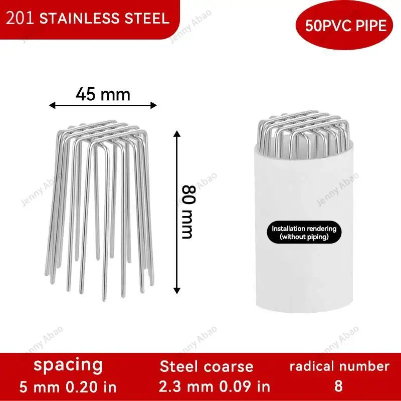 Stainless Steel Round Balcony Floor Drain – Anti-Clog Cover Floor Drain Cover PLUSH 50A