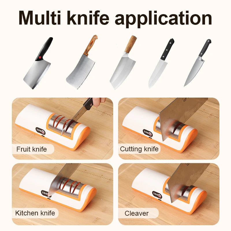 USB Rechargeable Portable Electric Knife Sharpener Electric Knife Sharpener PLUSH