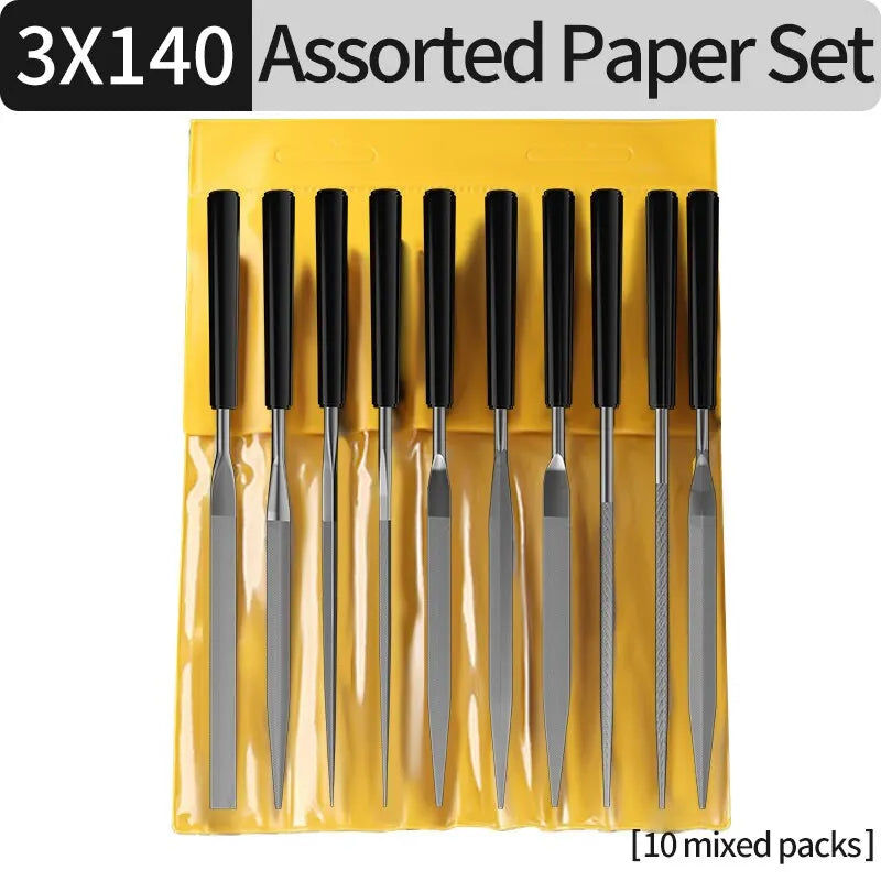 10pcs Metal Needle File Set – Steel Rasp for Wood, Glass & Stone Needle File Set PLUSH package