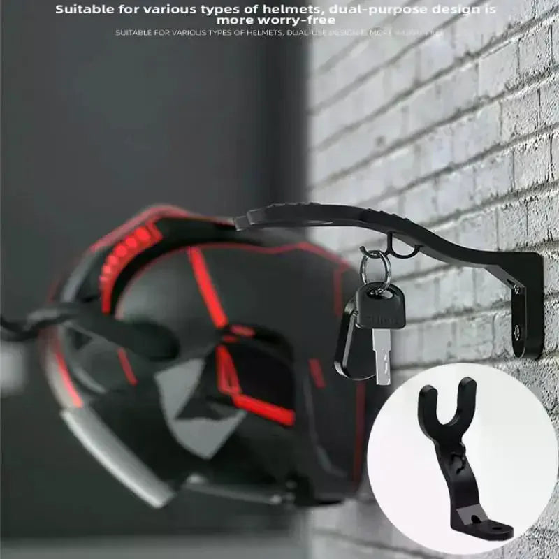 Wall Mount Helmet Hook Rack – Nylon Hanger 1-4 Pcs Wall Mount Hook Rack PLUSH