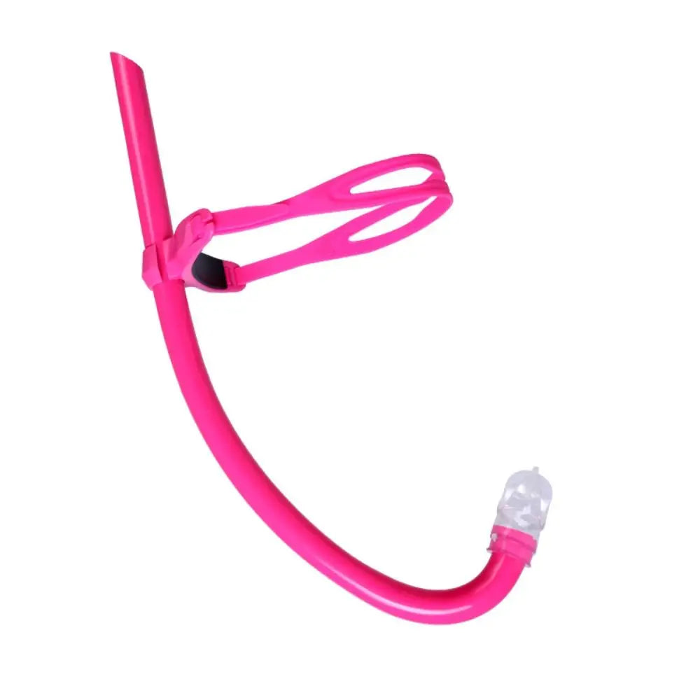 Silicone Front Swimmer Snorkel – Adjustable Swim Training Swim Training Snorkel PLUSH pink