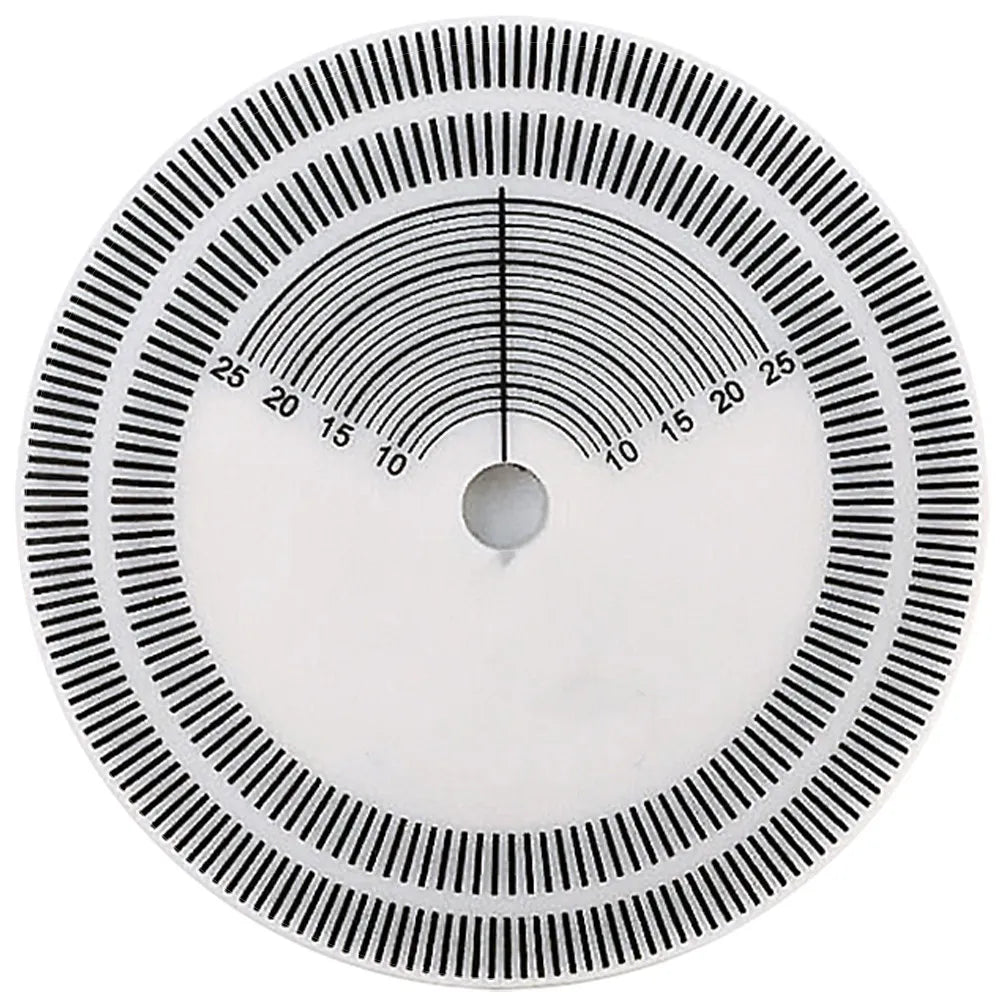 Acrylic Turntable Stroboscope Disc & Record Speed Tester Turntable Calibration Disc PLUSH