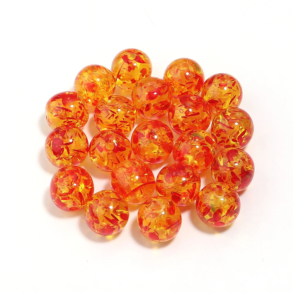 Imitation Amber Acrylic Round Beads | DIY Jewelry Making 5-30pcs Acrylic Craft Beads PLUSH 12mm 20pcs