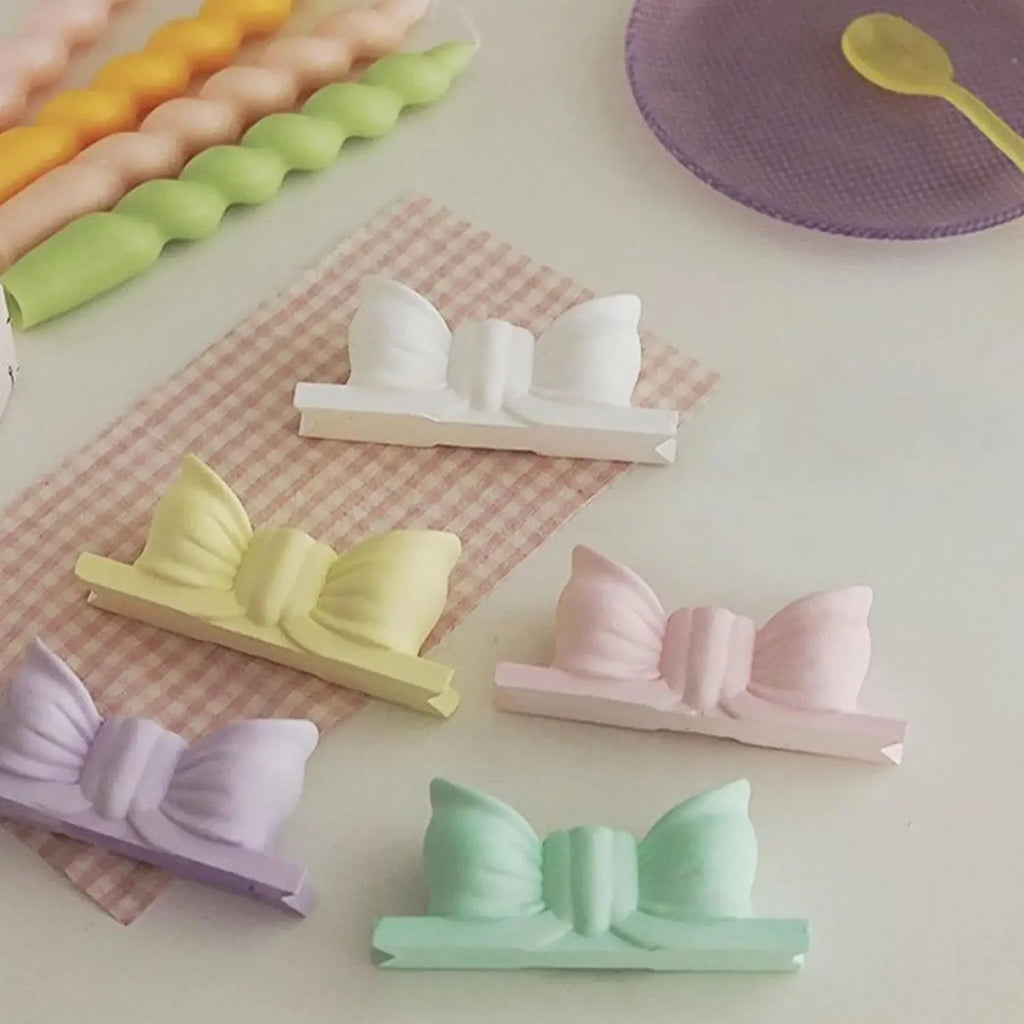 Bow Tie Plaster Candlestick Holder – 3 Colors Home Decor Candle Holder PLUSH