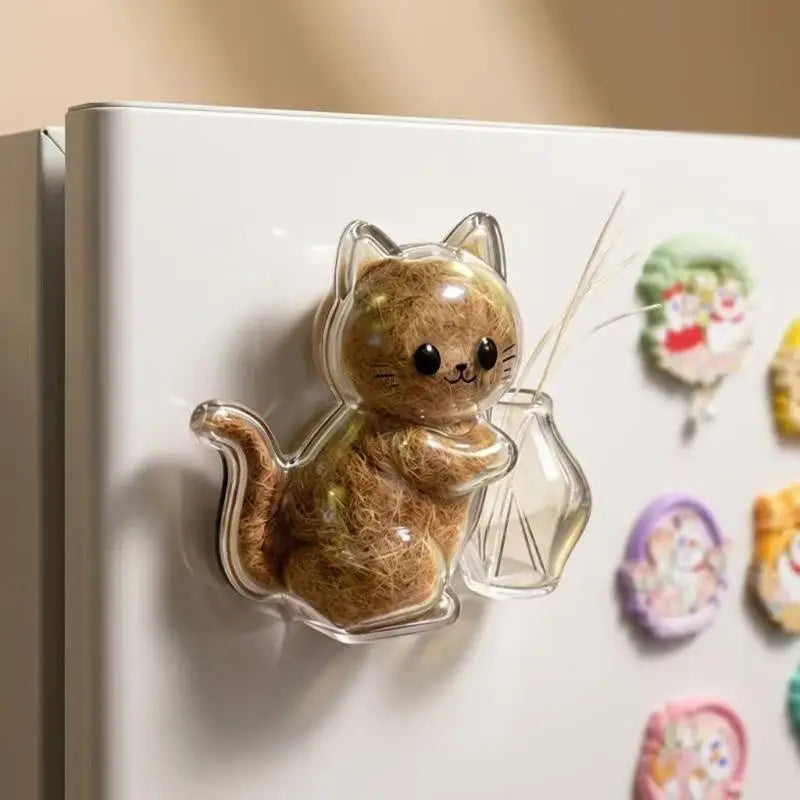 Cat-Shaped Pet Fur Keepsake Storage Capsule Set | Transparent Pet Keepsake Jar PLUSH