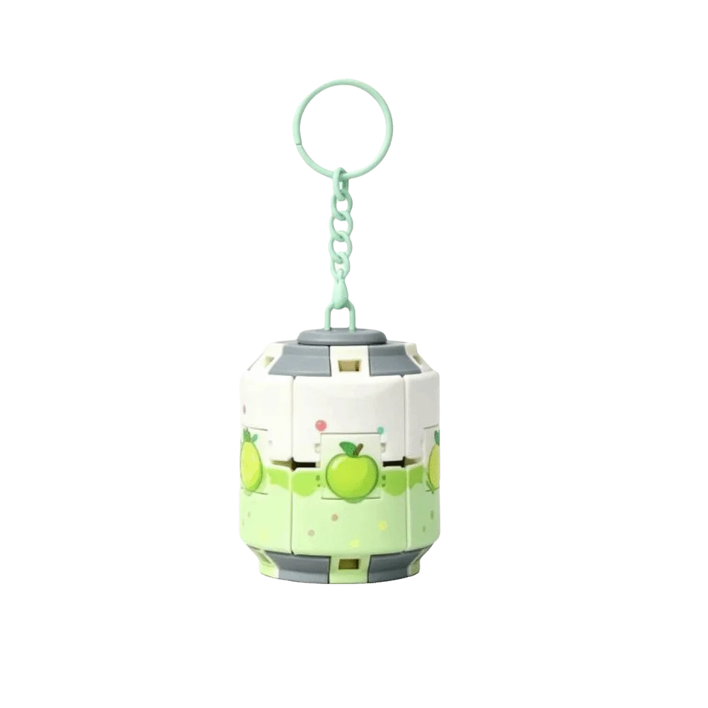 Soda Can Fidget Spinner Keychain – Fun Bag Charm Pendant Fidget Spinner Keychain PLUSH Kiwi