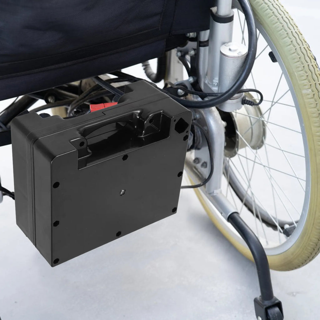 Wheelchair Battery Storage Box – 24V Dual 12V 12Ah ABS Case Wheelchair Battery Box PLUSH