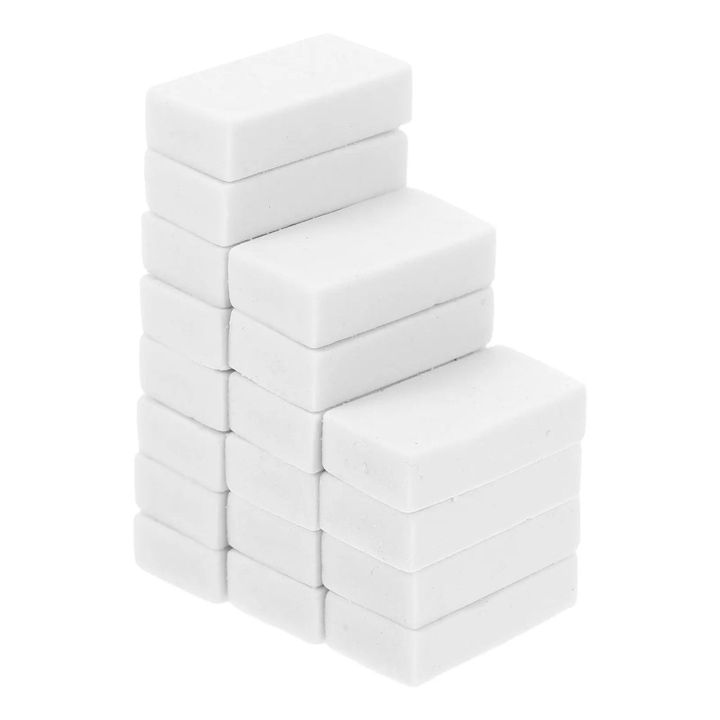 18pcs White Soft Erasers for Drawing, Sketching & Art Exams Art Erasers PLUSH
