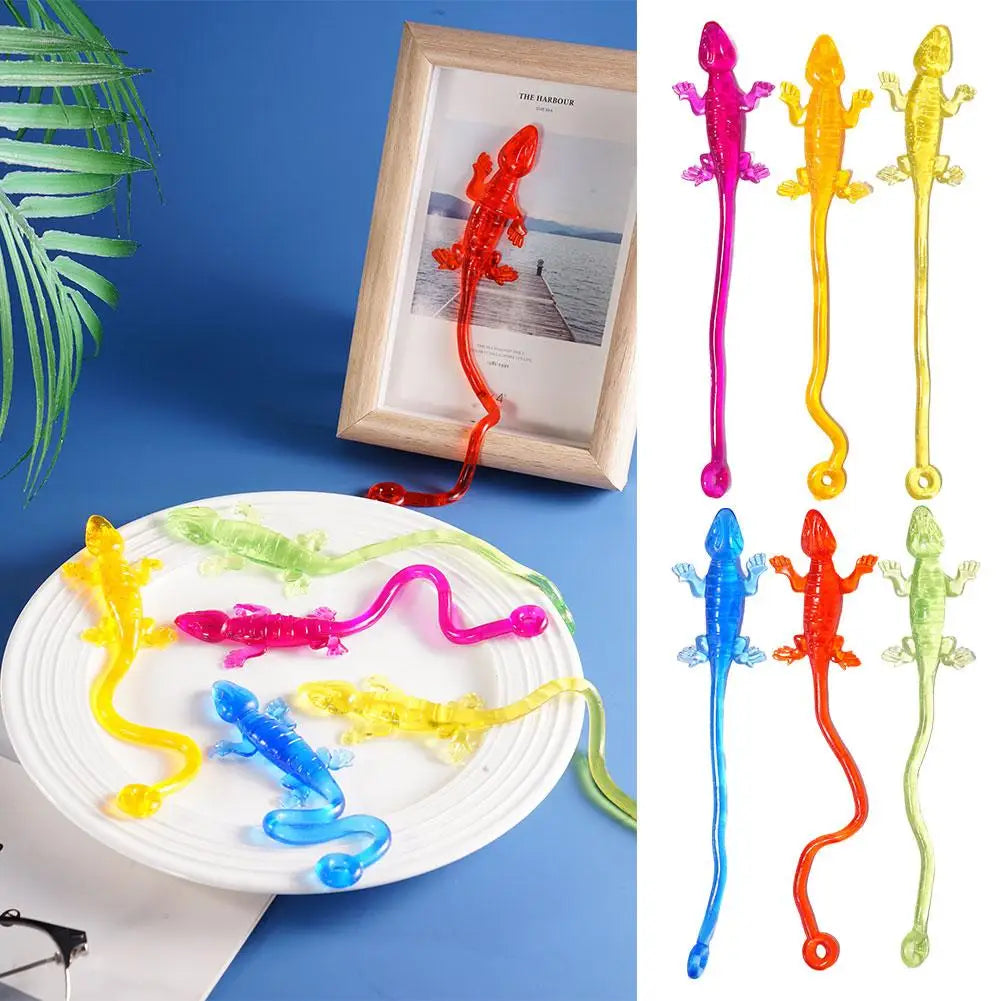 5pcs Sticky Climbing Lizard Toys – Kids Party Favors Novelty Party Toys PLUSH