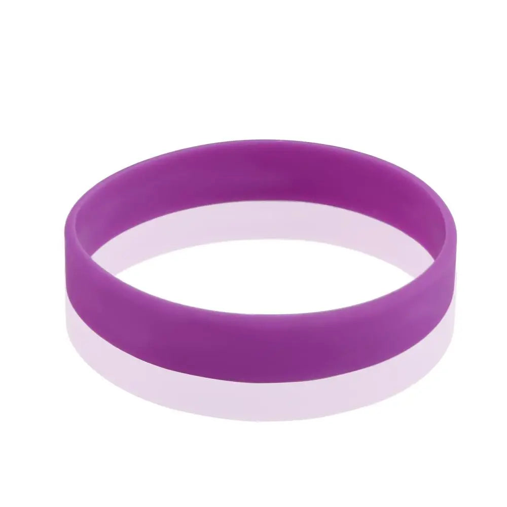 Colorful Silicone Sports Wristband Bracelet – Unisex Silicone Wristband PLUSH purple