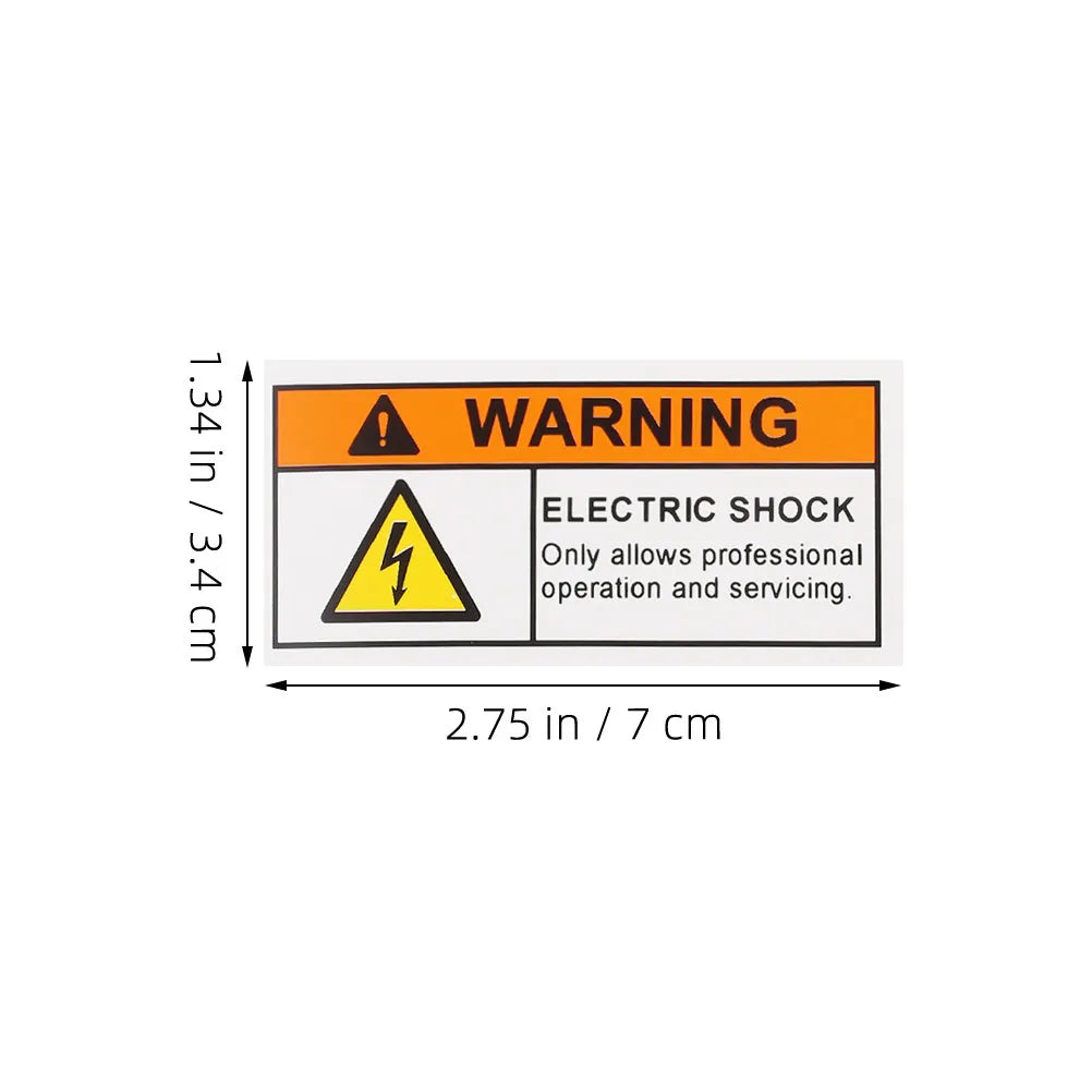 Electrical Safety Warning Sticker – Oil-Resistant Voltage Hazard Label Safety Warning Sticker PLUSH