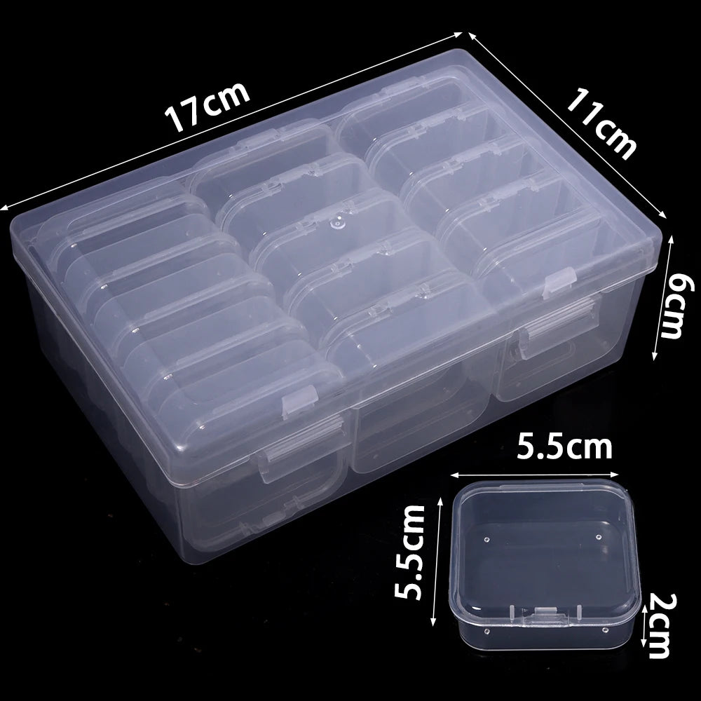 Mini Dustproof Plastic Storage Box – Jewelry & Bead Organizer Plastic Storage Box PLUSH 15mm