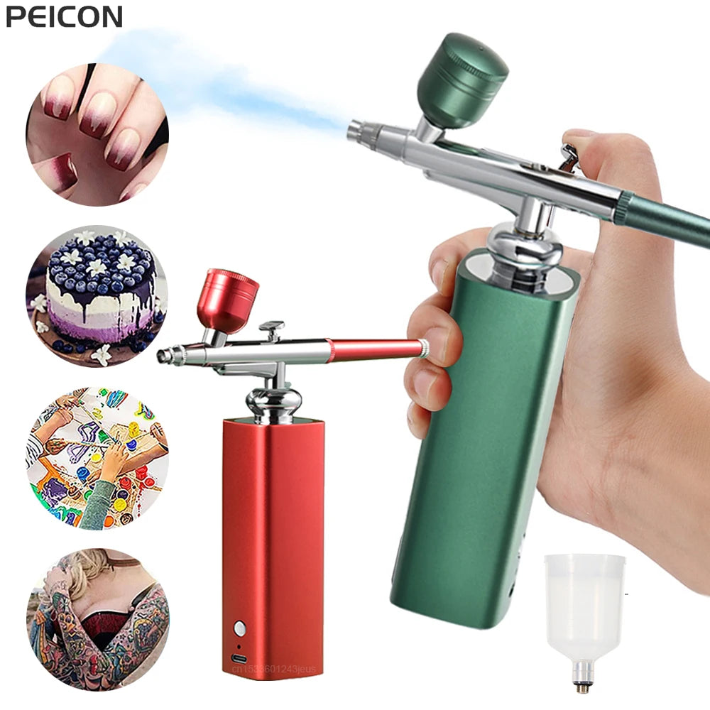 Portable Airbrush Compressor – Nail Art, Cake & Tattoo Airbrush Compressor PLUSH