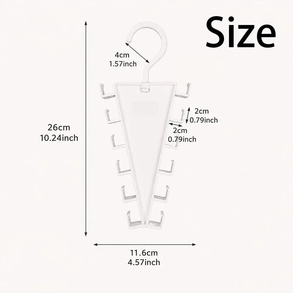 V-Shape 12-Hook Closet Hanger Organizer | Space Saving Closet Hanger Organizer PLUSH