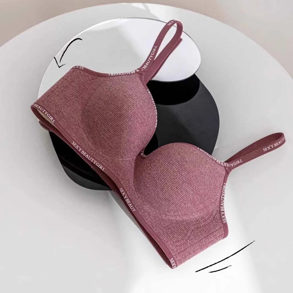 Women's Wireless Deep V Seamless Push-Up Bra – Yoga & Daily Seamless Wireless Bra PLUSH