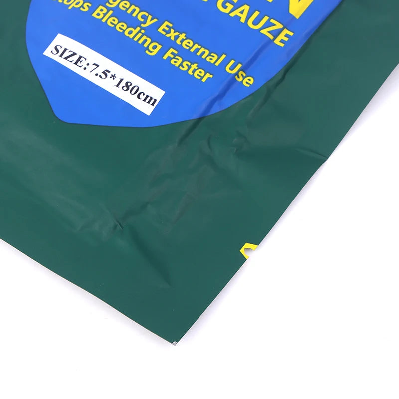 Kaolin Z-Fold Hemostatic Gauze – Tactical First Aid Dressing Hemostatic Gauze Dressing PLUSH