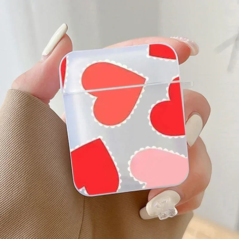 Colorful Heart AirPods Case | Fits AirPods 1/2/3/4 & Pro AirPods Case PLUSH Style 10 For AirPods 3rd