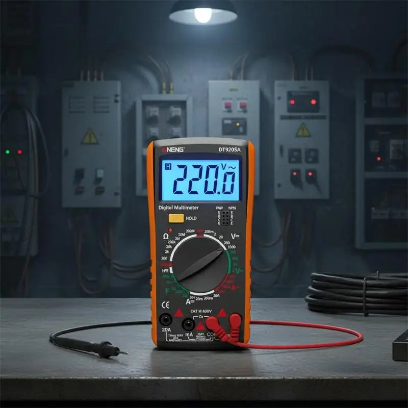 DT9205A Digital Multimeter 1999 Counts Handheld DC Tester Digital Multimeter PLUSH